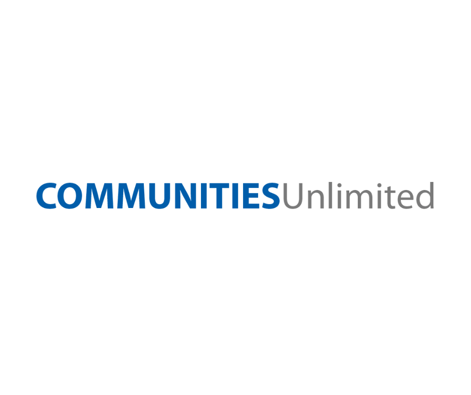The image features the text COMMUNITIES Unlimited on a plain background. COMMUNITIES is written in bold blue letters, while Unlimited is in gray regular font.
